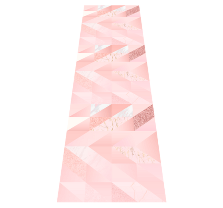 Vinilo kilimėlis miegamajam rožinė geometrinė fono. - „Tenstickers“