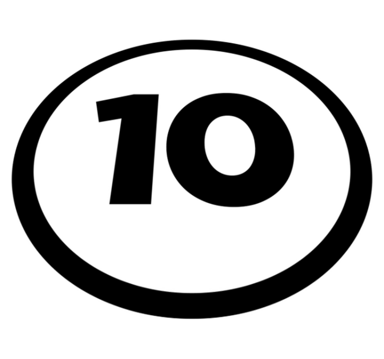 Lenktynių automobilio numeris individualizuotas vinilo kilimėlis - „Tenstickers“