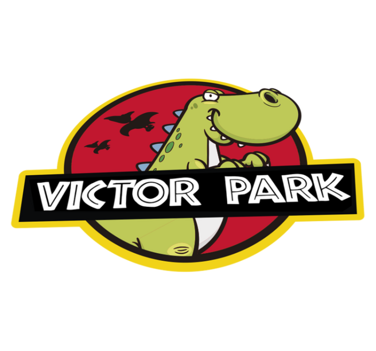 Personalizuotas jurassic park vaikų vinilo kilimas - „Tenstickers“