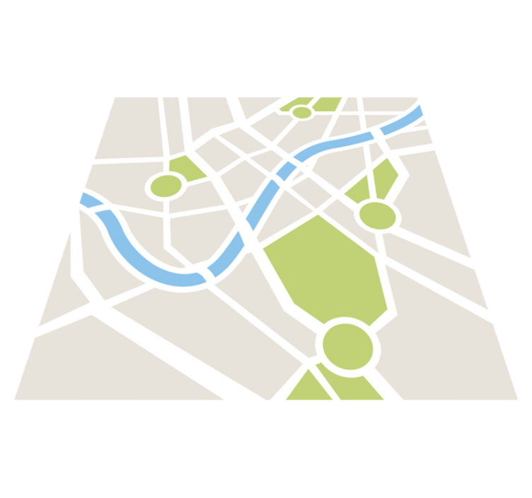 Nuostabus miesto kelių vinilo kilimas - „Tenstickers“