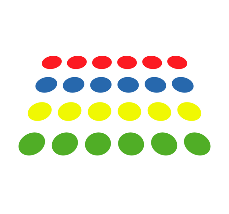 Nuostabus „twister“ žaidimo vinilo kilimėlis - „Tenstickers“