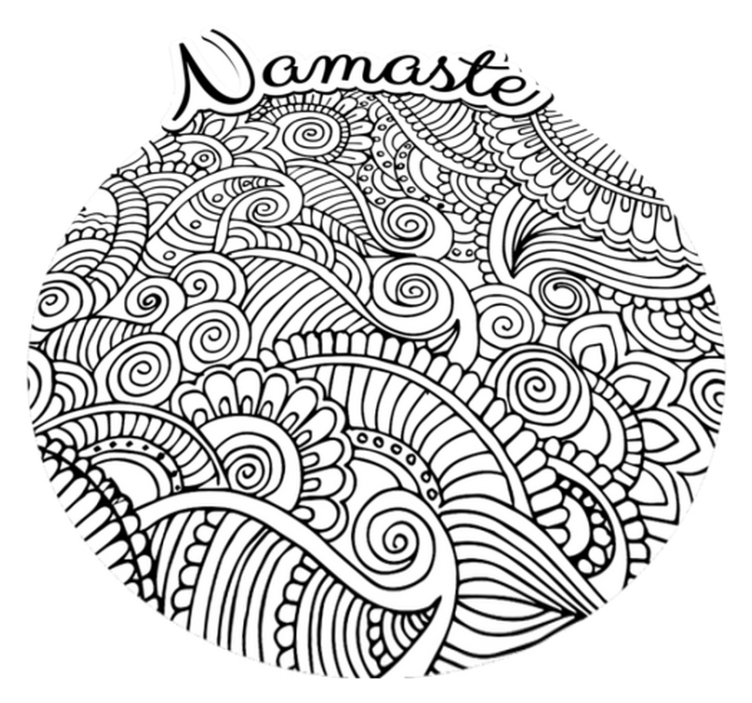 Mandala namaste vinilo kilimėlis - „Tenstickers“