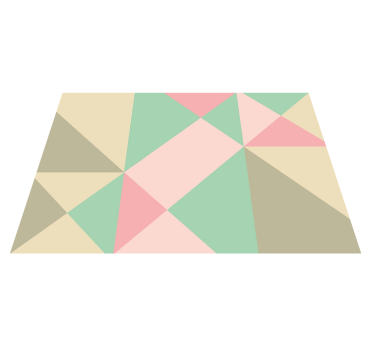 Nuostabus švelnių spalvų geometrinis vinilo kilimėlis - „Tenstickers“