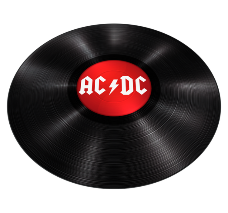 Nuostabus roko muzikos acdc vinilo kilimas - „Tenstickers“