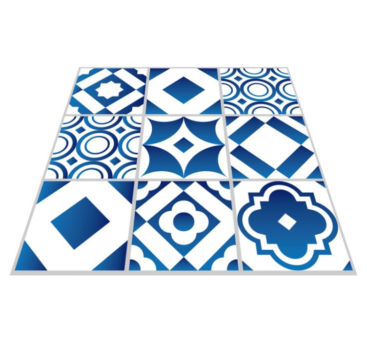 Elegantiškas plytelių vinilo virtuvės kilimėlis - „Tenstickers“