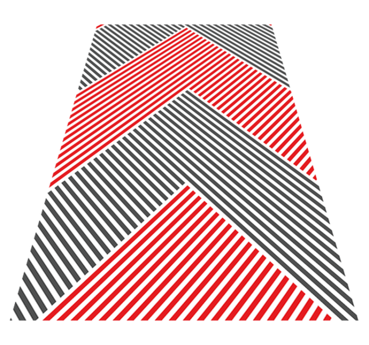 Chevron dryžuotas raštas dryžuotas vinilo kilimas - „Tenstickers“