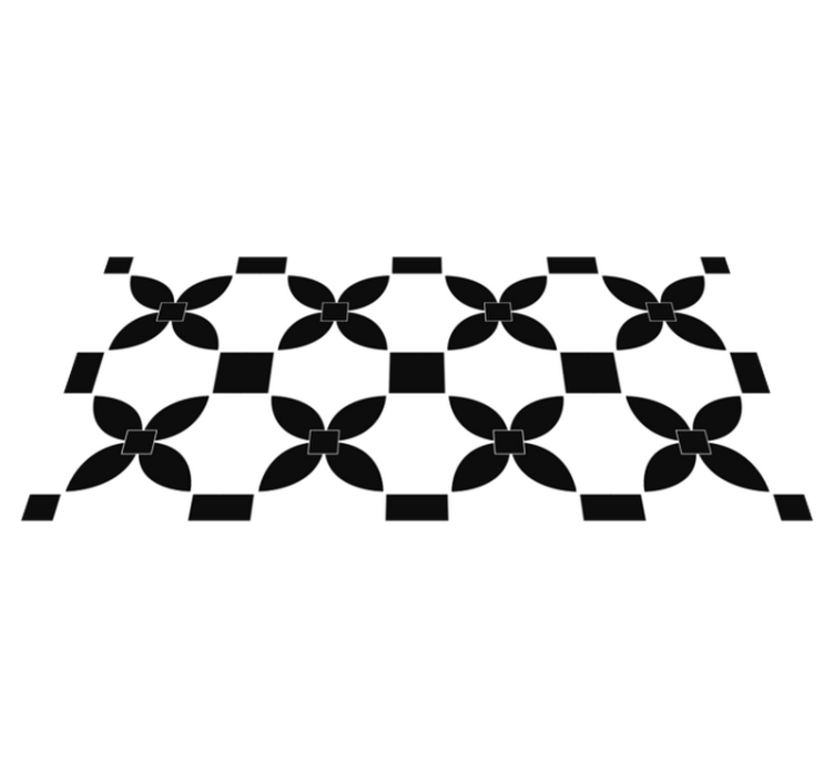 Monochrominės plytelės kilimas virtuvei - „Tenstickers“