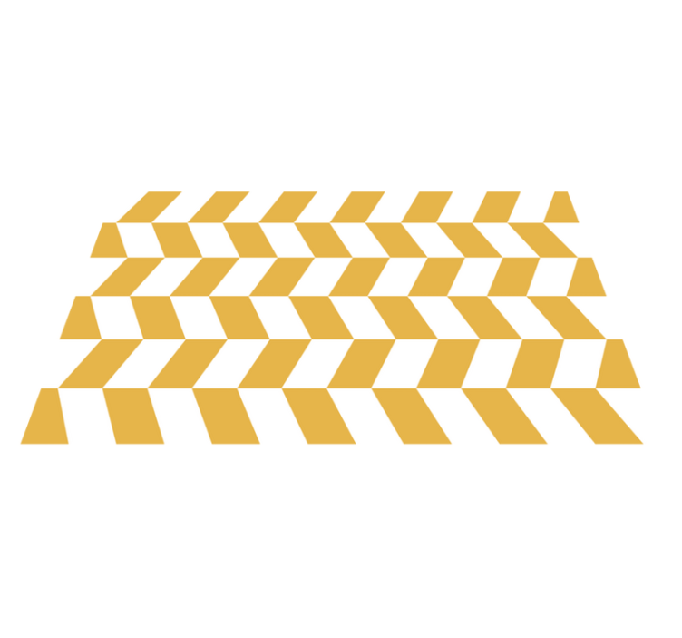 Geometrinė silkė dryžuotas vinilo kilimas - „Tenstickers“