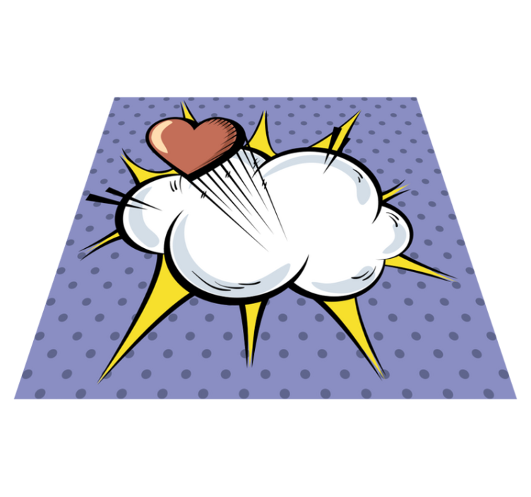 Pop art komiksų senovinis kilimas - „Tenstickers“