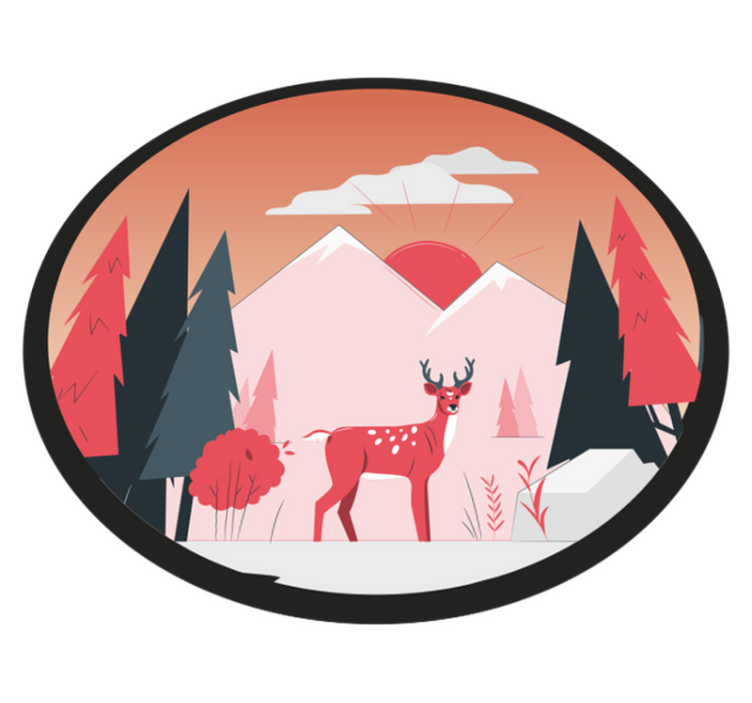 Rami dykumos scena gamtos vinilinis kilimas - „Tenstickers“