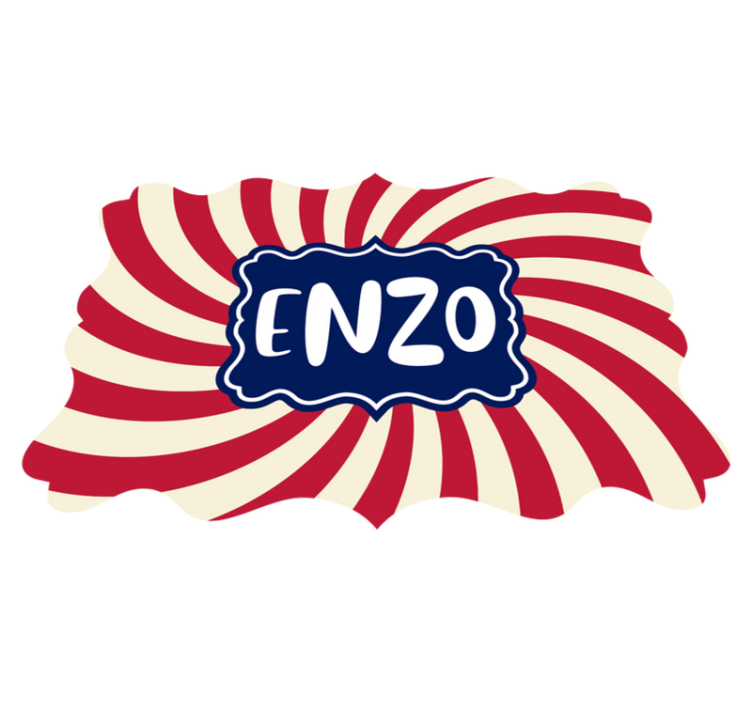 Personalizuotos juostelės vinyl kilimėlis su vardu - „Tenstickers“