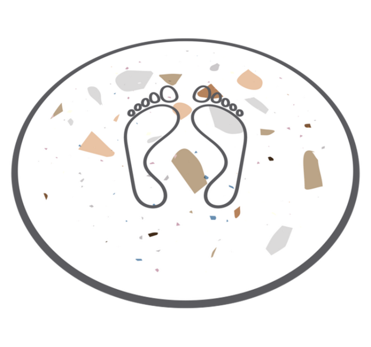 Terrazzo pėdsakai vonios grindys - „Tenstickers“