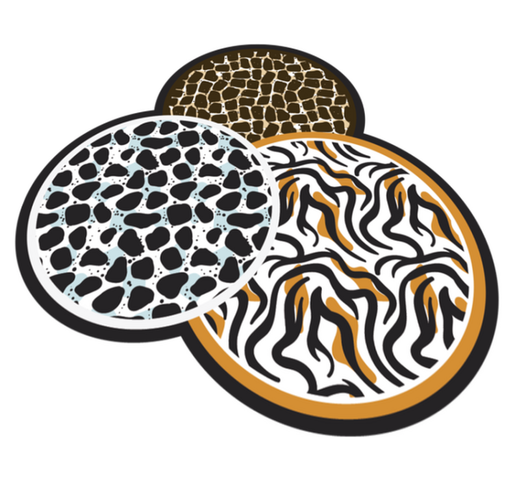 Skirtingų gyvūnų vinilinių kilimų koliažas - „Tenstickers“