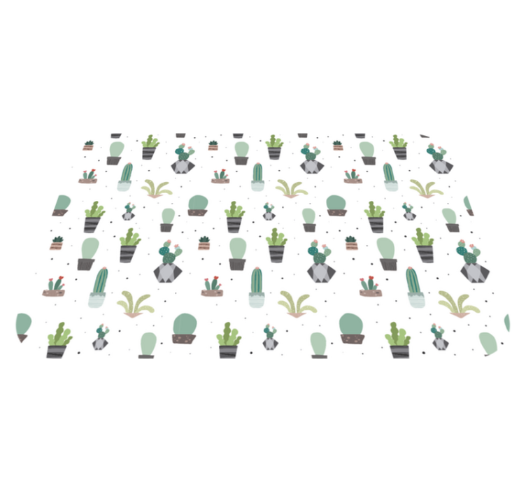 Kaktuso raštas gėlių rašto kilimėlis - „Tenstickers“