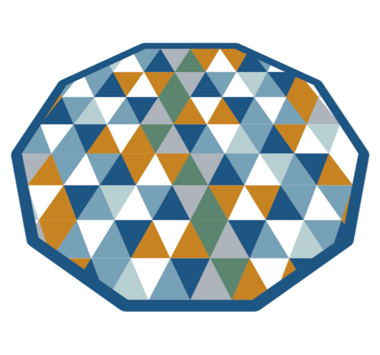 Geometrinis aštuonkampis geometriniai kilimas - „Tenstickers“