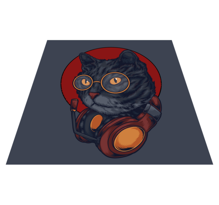 Kačių muzikos iliustracija gyvūnų kilimas - „Tenstickers“