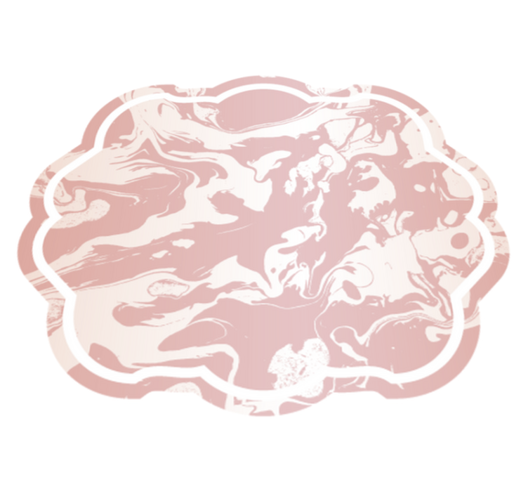 Rausvos ir baltos marmuro modernus kilimas - „Tenstickers“