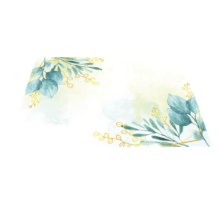 Botanikos motyvo elegancija gėlių rašto kilimėlis - „Tenstickers“