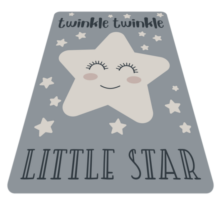 „twinkle star“ tema vaikų vinilinė kilimėlė - „Tenstickers“