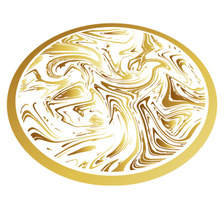 Aukso ir balto marmuro tekstūros kilimas - „Tenstickers“