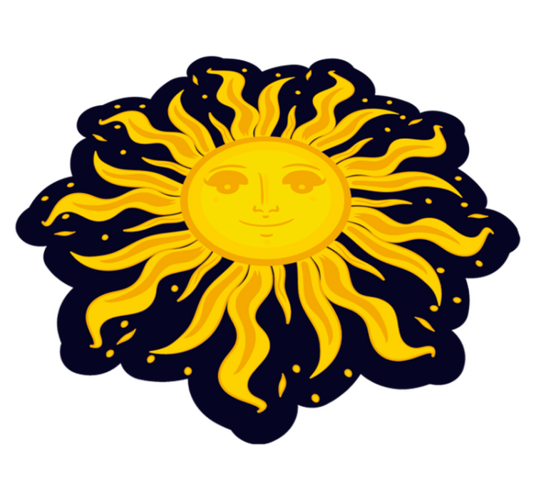 „boho sun“ etninis vinilinis kilimas - „Tenstickers“