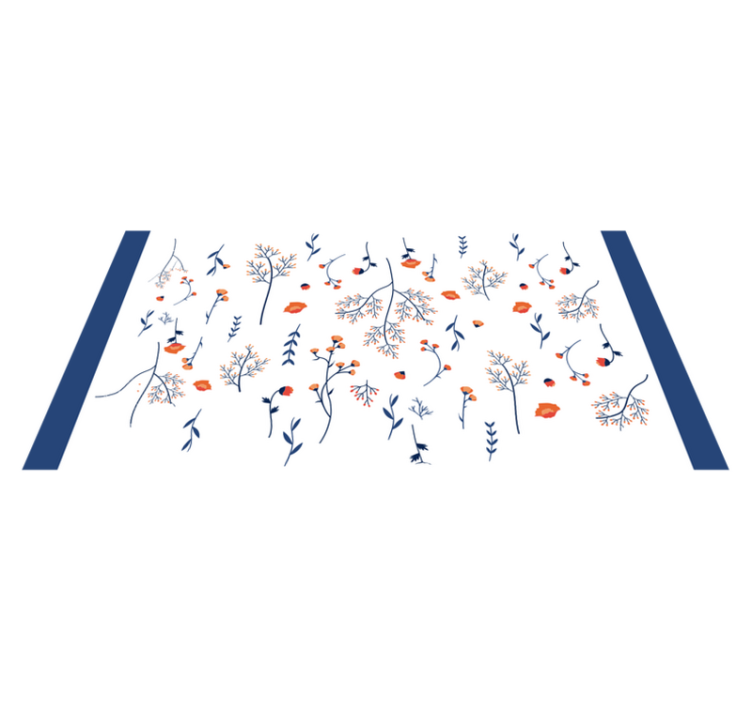 Botanikos ir tradicinių stilių vinilinis kilimas - „Tenstickers“