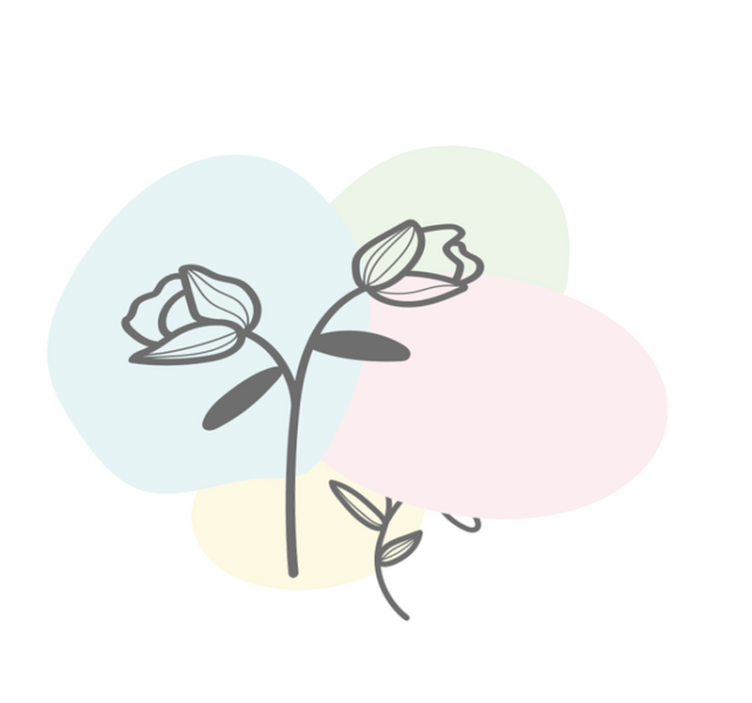 Gėlių širdies kilimas gėlių rašto kilimėlis - „Tenstickers“