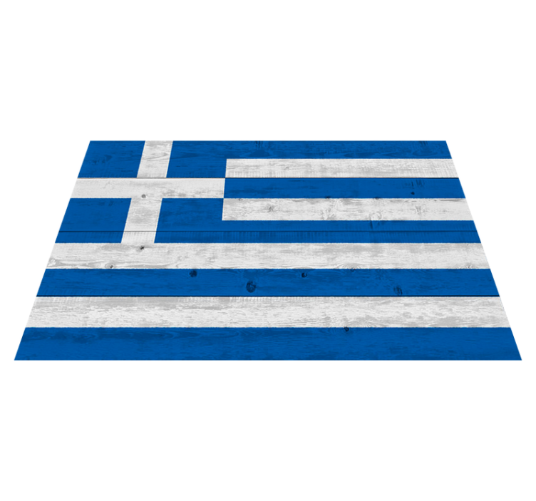 Medinis graikiškos vėliavos vinilo kilimas - „Tenstickers“
