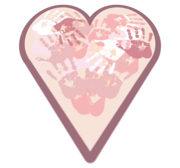 Personalizuota širdis vinyl kilimėlis su vardu - „Tenstickers“