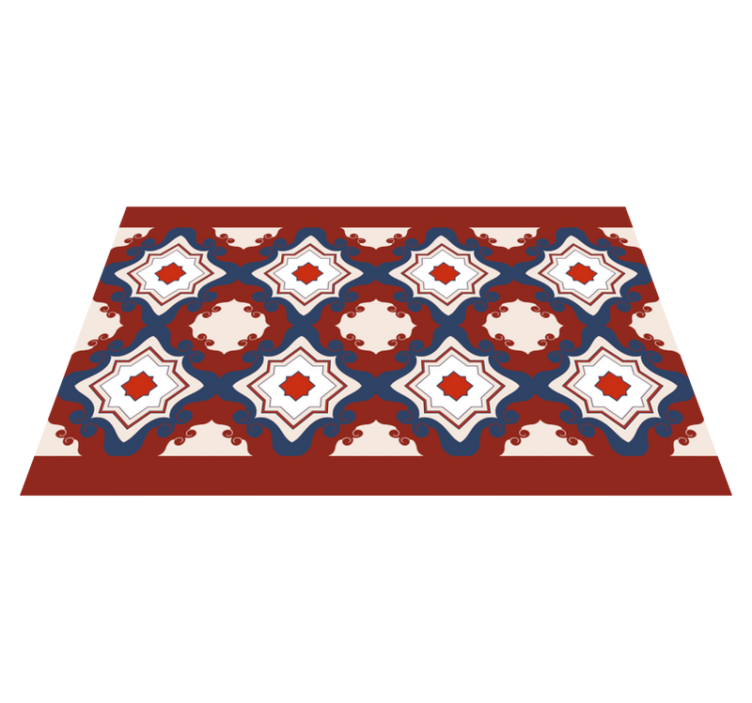 Raudonos derliaus plytelės mozaikinės grindų plytelės - „Tenstickers“