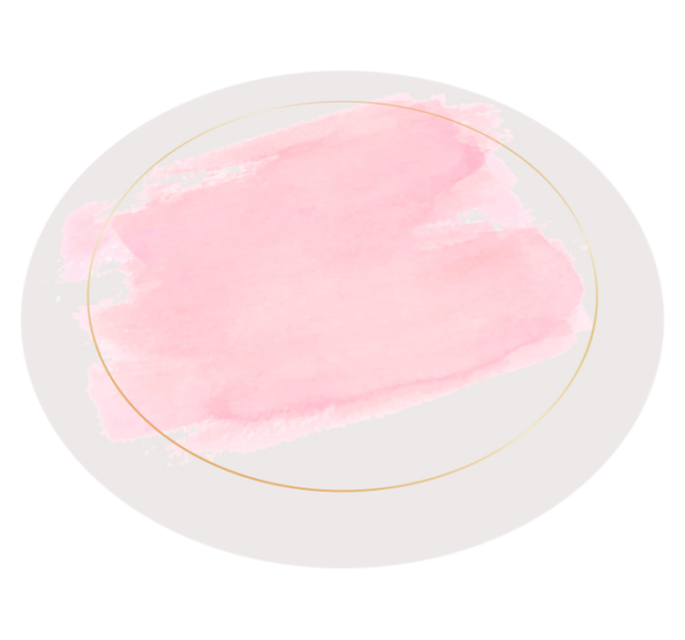 Abstrakti botanika apskritimo formos vinilo kilimėlis - „Tenstickers“