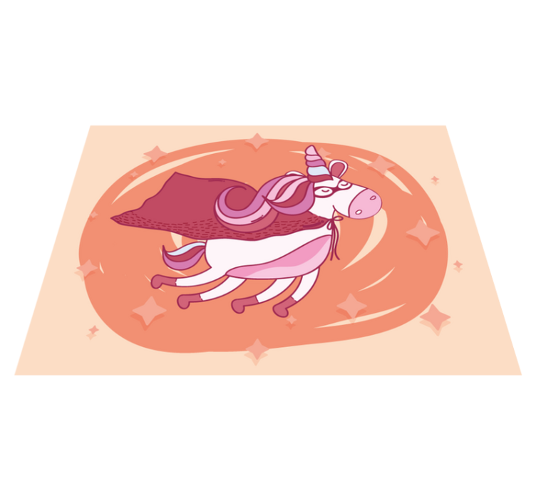 Skraidantis super herojaus vienaragis vinilo kilimas - „Tenstickers“