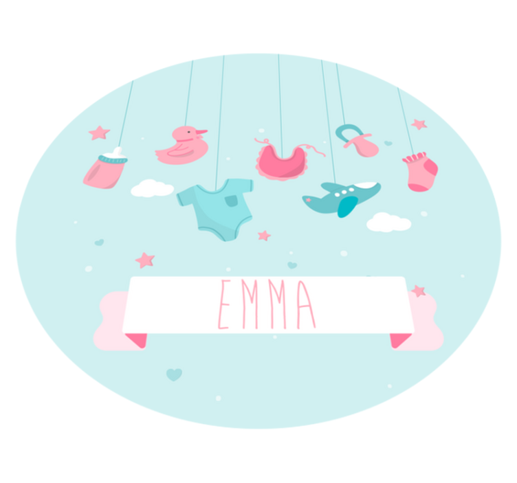 Personalizuotas darželis kilimas vaiko kambariui - „Tenstickers“