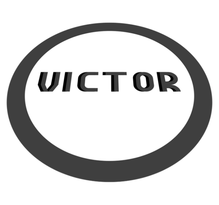 Individualizuota monograma vinyl kilimėlis su vardu - „Tenstickers“