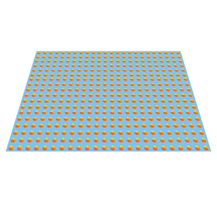 Saulės apelsinų raštas medžio efekto kilimas - „Tenstickers“