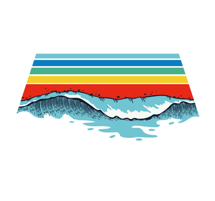 Retro bangų senovinis kilimas grindims - „Tenstickers“