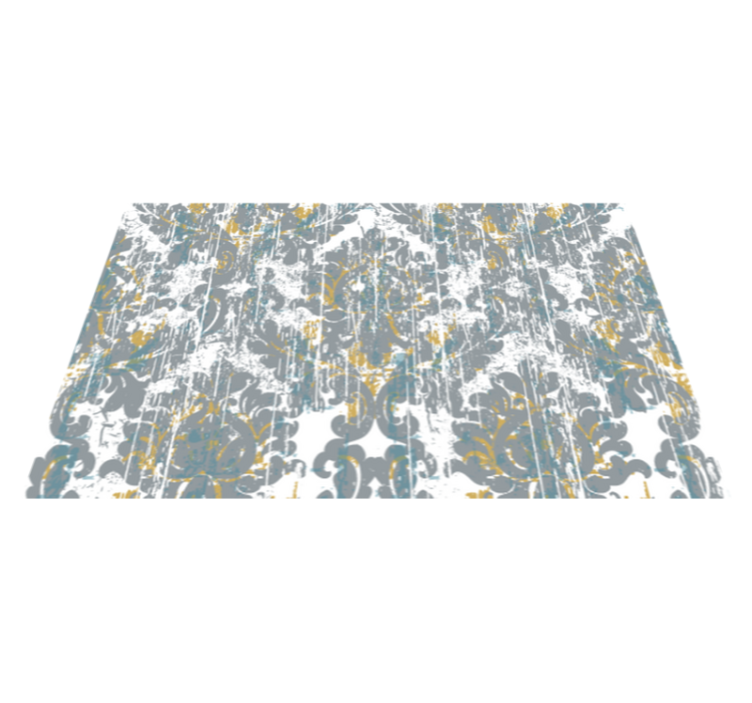 Piešimo rankos pilkas modernus kilimas - „Tenstickers“