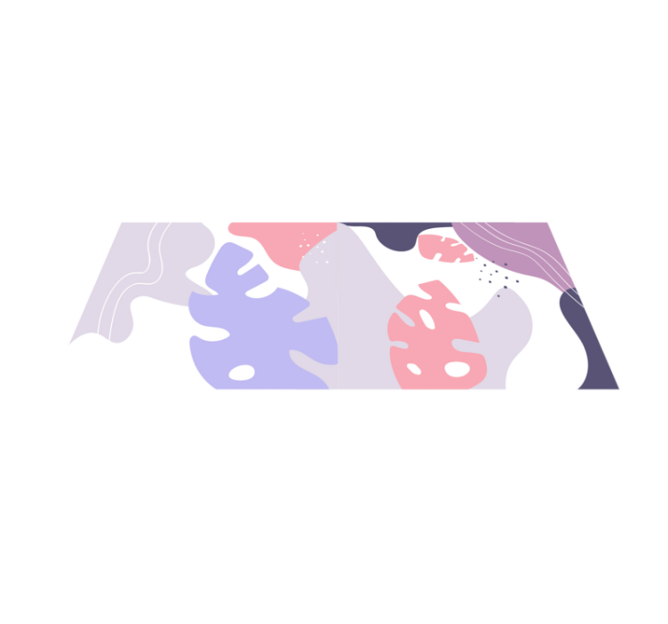 Spalvotas monstera lapų gamtos kilimas - „Tenstickers“