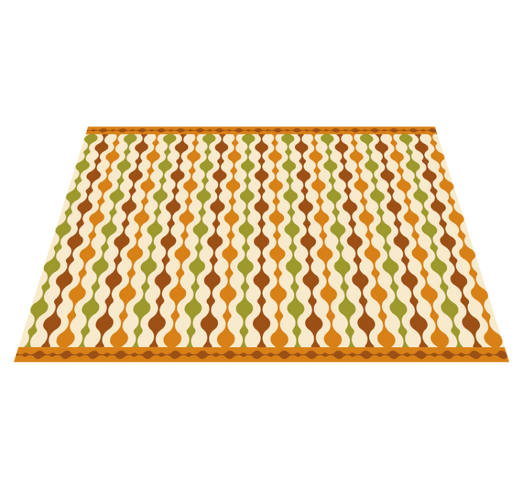 70-ųjų juostelių figūros senovinis kilimas - „Tenstickers“