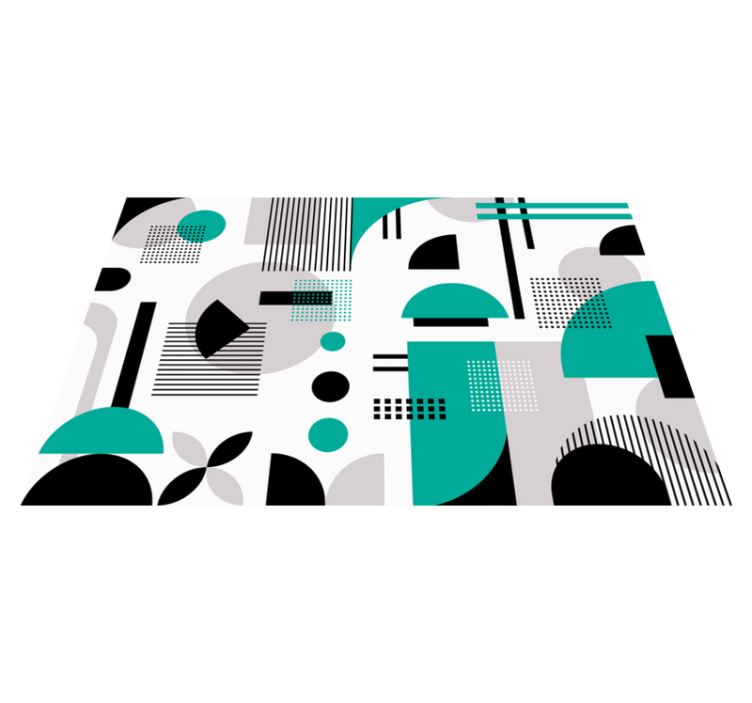 šiuolaikinės geometrinės formos vinilinis kilimas - „Tenstickers“