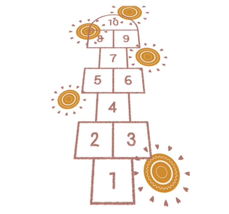 šiaurinis apynių vaikiškas vinilinis kilimas - „Tenstickers“