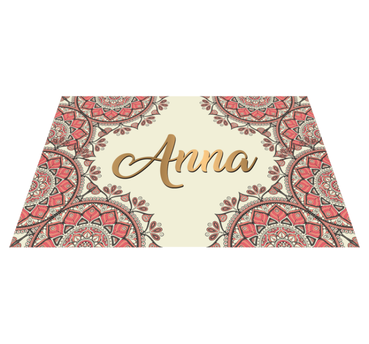 Rytietiškas mandalos dizaino mandalos vinilo kilimas - „Tenstickers“