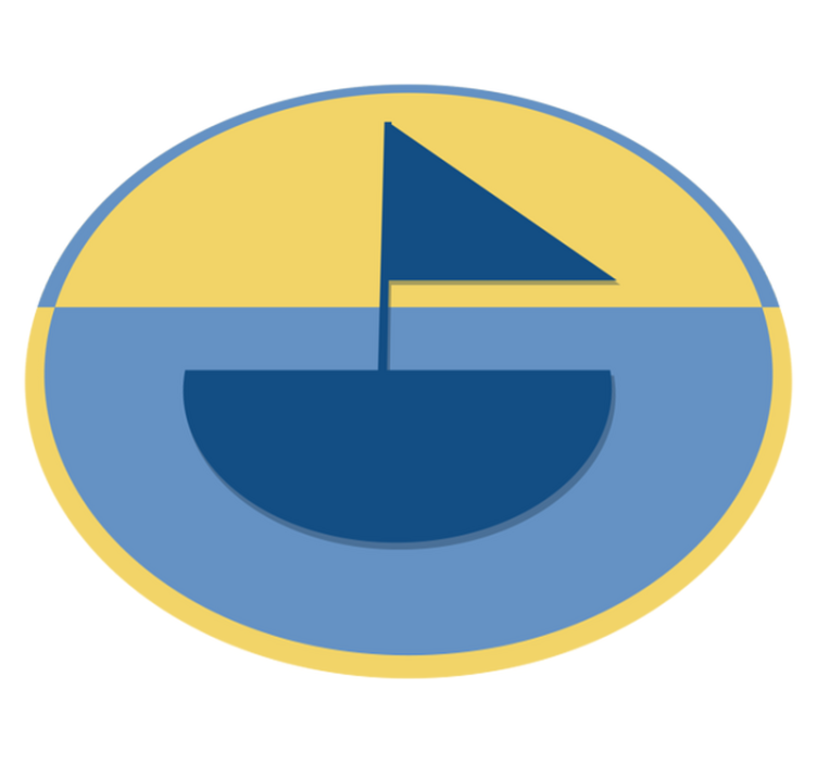 Geometrinis burlaivio motyvas geometriniai kilimas - „Tenstickers“