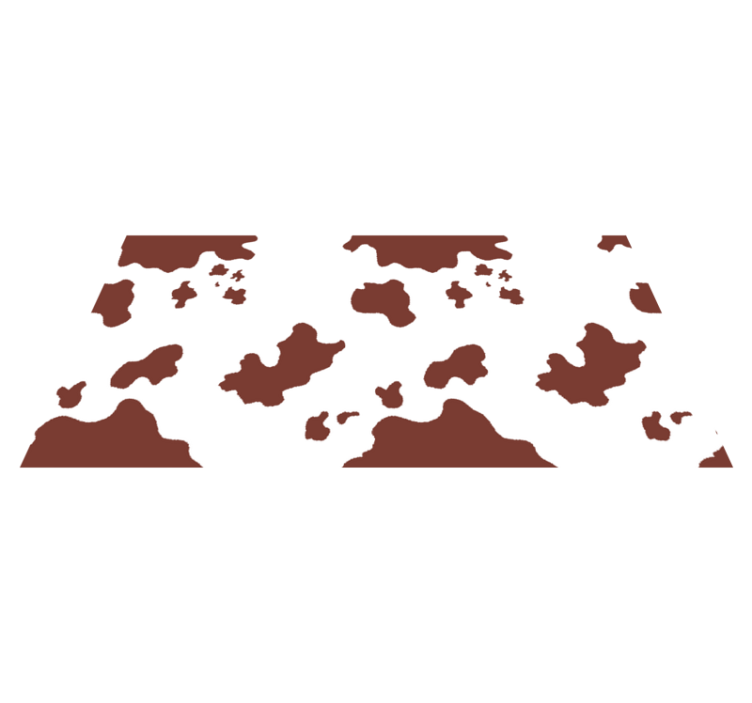 Karvės odos dėmės gyvūnų spaudos vinilo kilimėlis - „Tenstickers“