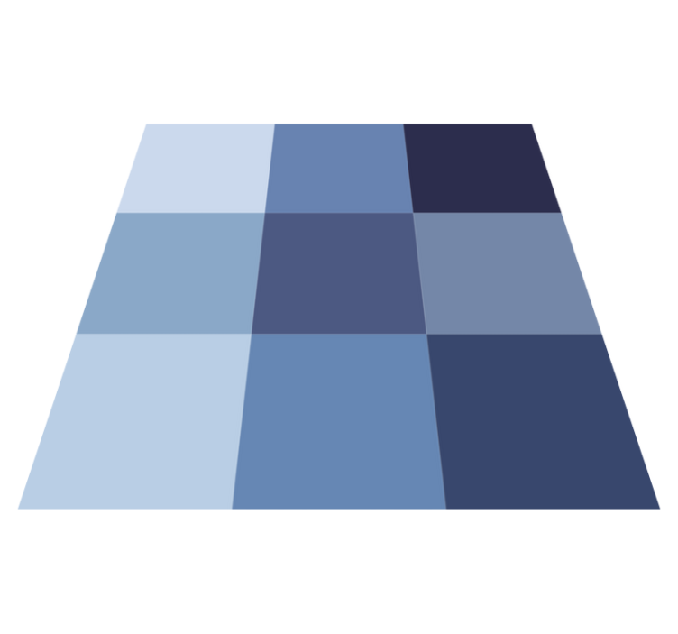 Mėlynas languotas raštas geometriniai kilimas - „Tenstickers“