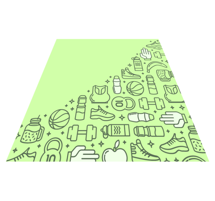 Fitneso atributika vinilinis kilimėlis - „Tenstickers“