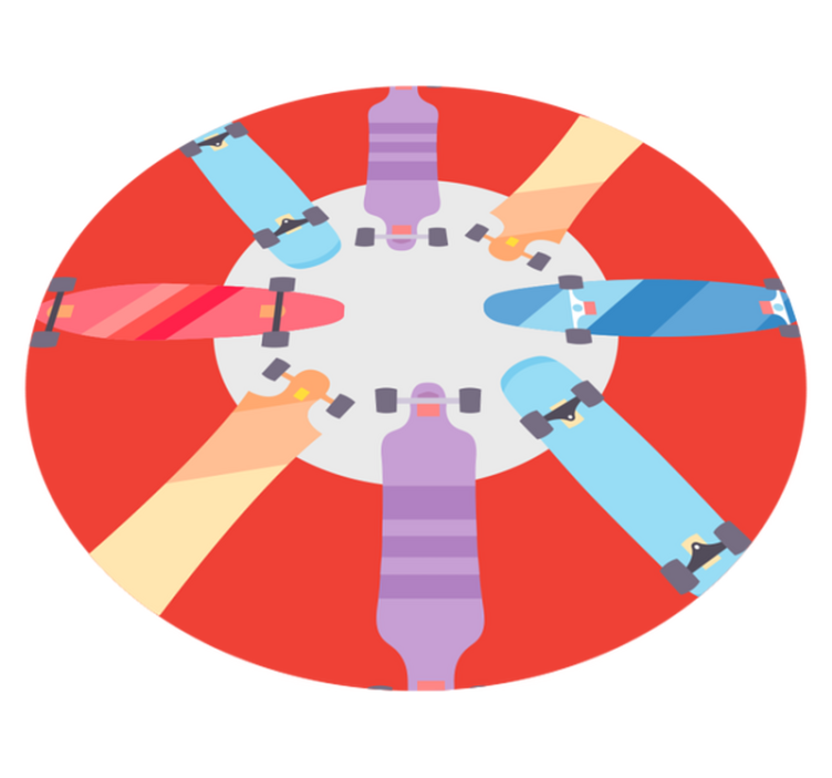 Riedlentės paauglių vinilo kilimėlių tipai - „Tenstickers“