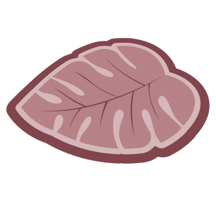 Botaninė lapų forma gėlių rašto kilimėlis - „Tenstickers“