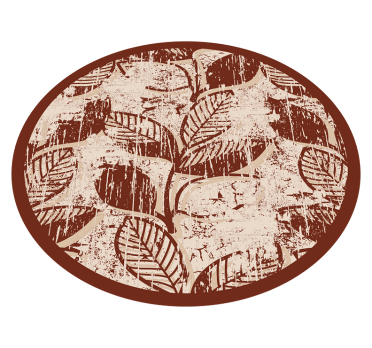 Stilingi lapų raštai gamtos vinilinis kilimas - „Tenstickers“