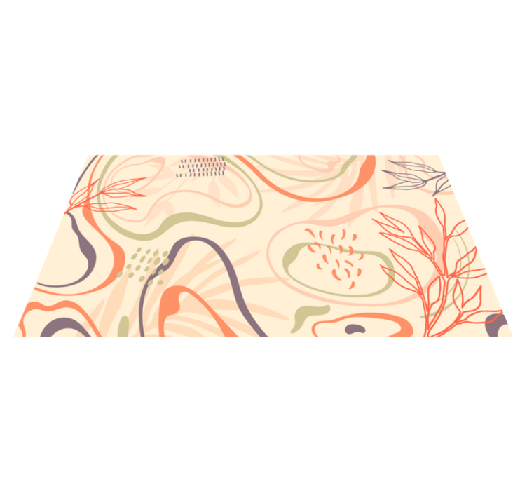 Abstrakčios organinės formos gamtos vinilinis kilimas - „Tenstickers“